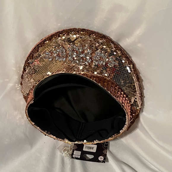 NEW TAGS Military style Sequin sparkly hat cap - Picture 4 of 12